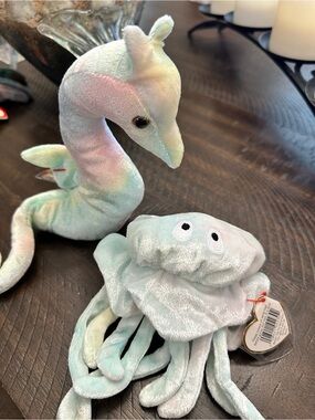 Ty Neon the Seahorse🪸 and Goochy the 🪼Jellyfish Duo